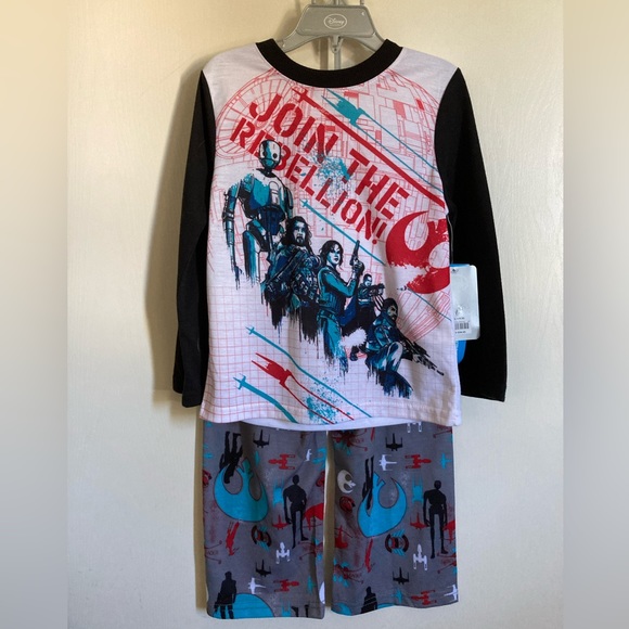 🌸Disney Star Wars Join the Rebellion Long Sleeve & Pants New 2pc Pj Set - Picture 1 of 7